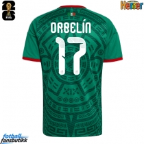 Mexico Orbelin Pineda #17 Hjemmedrakt EM 2024 Kortermet